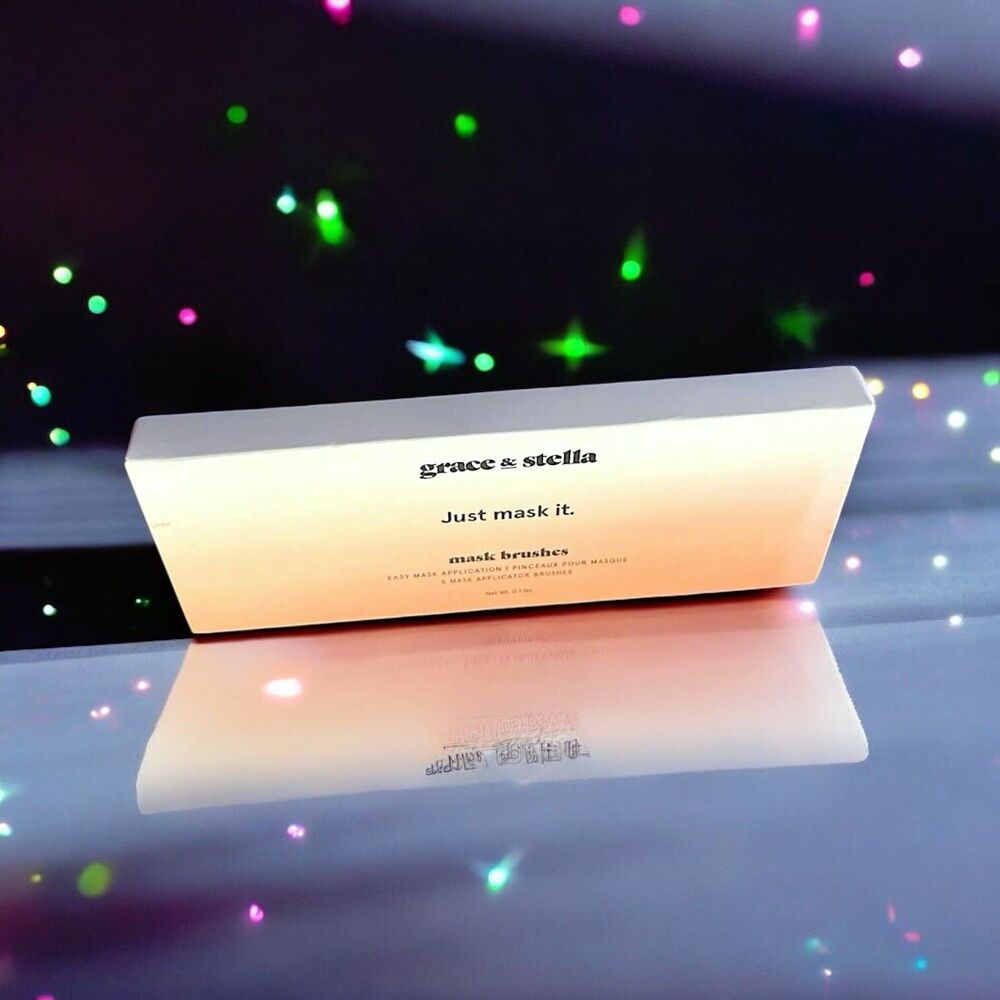 Grace & Stella Just Mask It Mask Brushes Set Of 5 Brand New In Box 0.10 Lbs